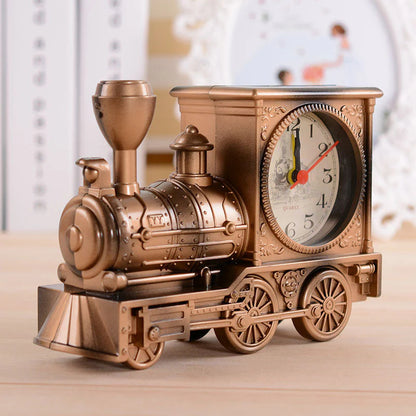 🚂 Retro mozdony ébresztőóra⏰ Precíz kvarc óra – Kompakt, tartós és szemet gyönyörködtető tervezés!