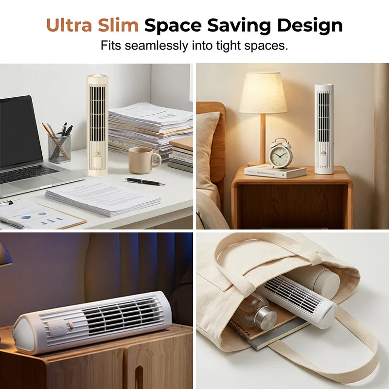 💨🔋 Újratölthető légkeringető ventilátor –✨ Álló és fekvő módban is használható🌀Vezeték nélkül, hosszú üzemidővel