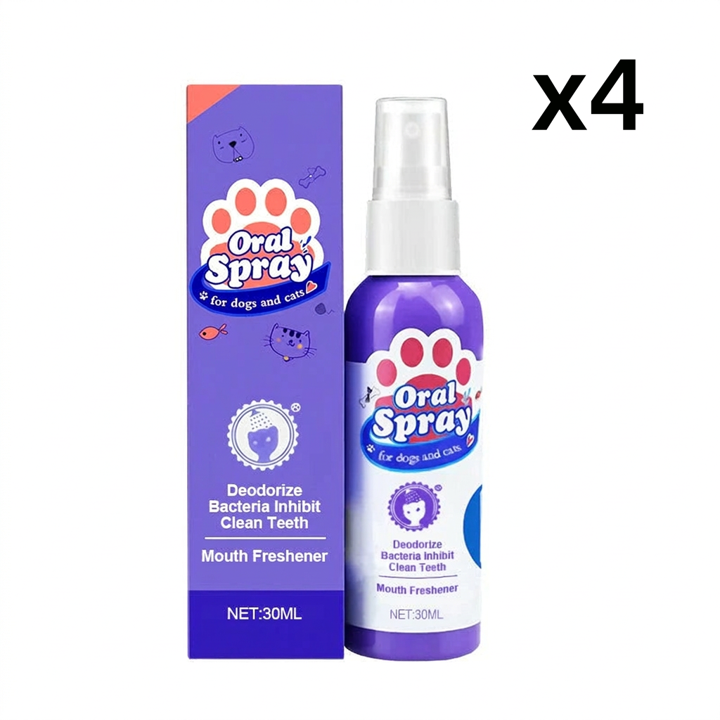 🔥🔥2+2 ingyenes🐾 2026 Új kiadás! Állatfogtisztító spray – Nincs szükség fogkefére!