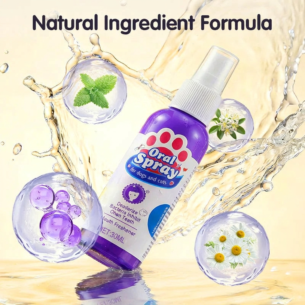 🔥🔥2+2 ingyenes🐾 2026 Új kiadás! Állatfogtisztító spray – Nincs szükség fogkefére!