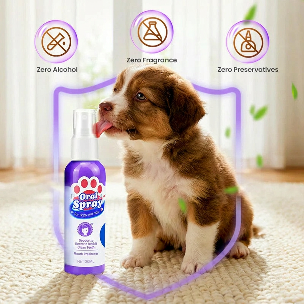 🔥🔥2+2 ingyenes🐾 2026 Új kiadás! Állatfogtisztító spray – Nincs szükség fogkefére!
