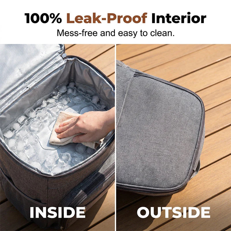 🧺 Hőszigetelt piknik hátizsák❄️ Prémium hőszigetelő réteg🧊 100% szivárgásbiztos belső⚡Kényelmes gyors-hozzáférésű zsebek!