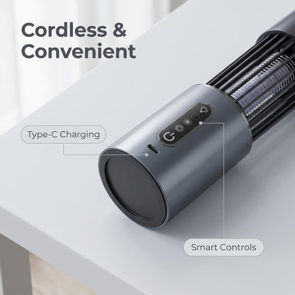 🦟 Erőteljes UV-csapda elektromos ráccsal🏠360°-os teljes helyiség lefedettség – Type-C újratölthető⏱️Intelligens időzítő🔋
