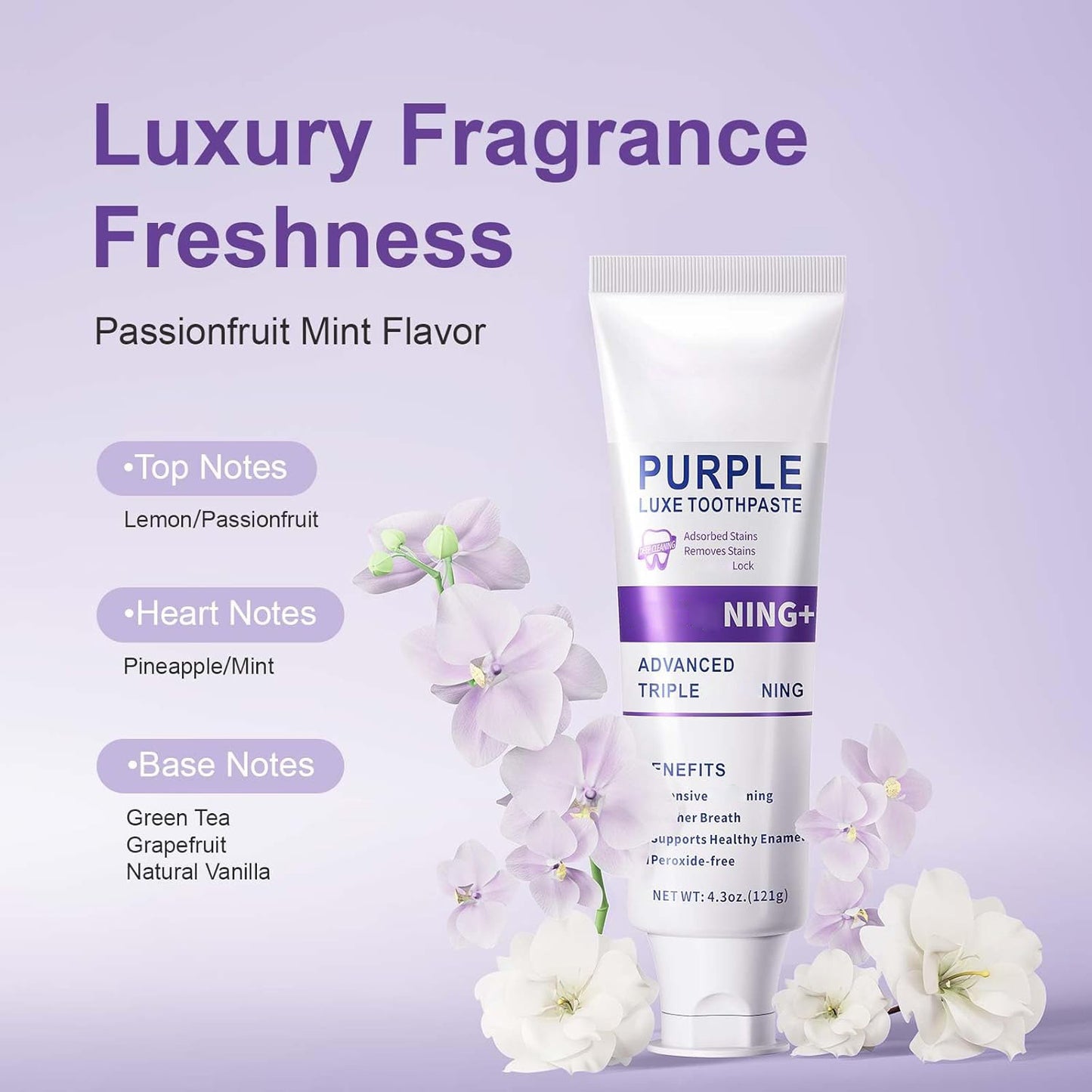 🔥Vásárolj egyet, kapsz egyet ingyen🦷 PURPLE Luxe Toothpaste: Életrehozod a Fehér Fogakat – 3 Percben!
