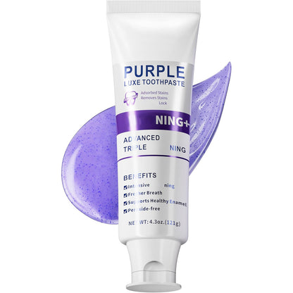 🔥Vásárolj egyet, kapsz egyet ingyen🦷 PURPLE Luxe Toothpaste: Életrehozod a Fehér Fogakat – 3 Percben!