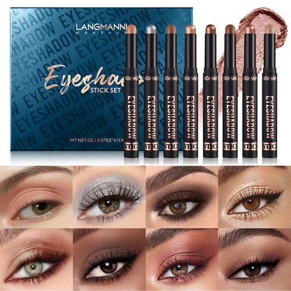 🔥1 vásárol 1 ingyen kap👀2 az 1-ben vízálló szemhéjfesték – smink 5 másodperc alatt! 8 árnyalat + highlighter!