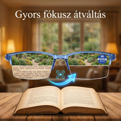 🔥1+1 ingyenes🔍👀 Közelre és távolra is éles látás | Öntérfókuszú olvasószemüveg👓