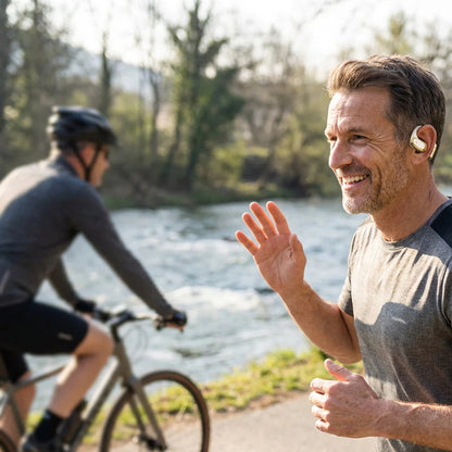 👍2026 Új modell🎧 Nyitott fülű Bluetooth fülhallgató – 72 órás lejátszás és Hi‑Fi hang mindenhol!