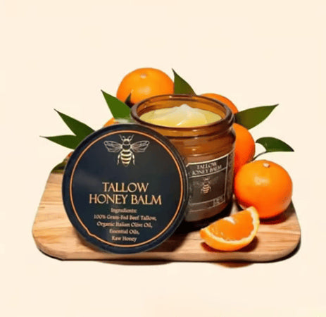 💰Többet vásárol, többet spórol!🍯✨ Honey Tallow Balm – Tápláló faggyúbalzsam olívaolajjal és mézzel, teljes testre! 🧴💛