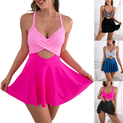 👙✨ Plus size szoknyás fürdőruha – Magas derék, hasformáló, push-up betéttel – Valódi idomokhoz tervezve! 🌊💃