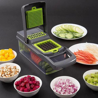 🎊 16 darabos készle😜50% árcsökkentés🥕 Többfunkciós zöldségszeletelő – Gyors, éles és egyszerű tisztítás!🔪Egy gép helyett minden vágási munkát!