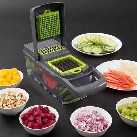 🎊 16 darabos készle😜50% árcsökkentés🥕 Többfunkciós zöldségszeletelő – Gyors, éles és egyszerű tisztítás!🔪Egy gép helyett minden vágási munkát!