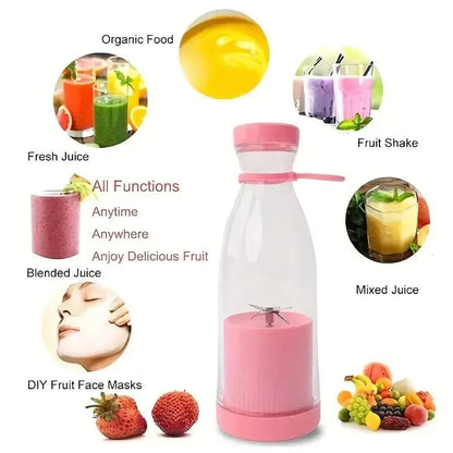 🔥Eladó alacsony áron🥤420ml Hordozható Turmixgép – 15 Csésze/Charge, BPA-mentes!