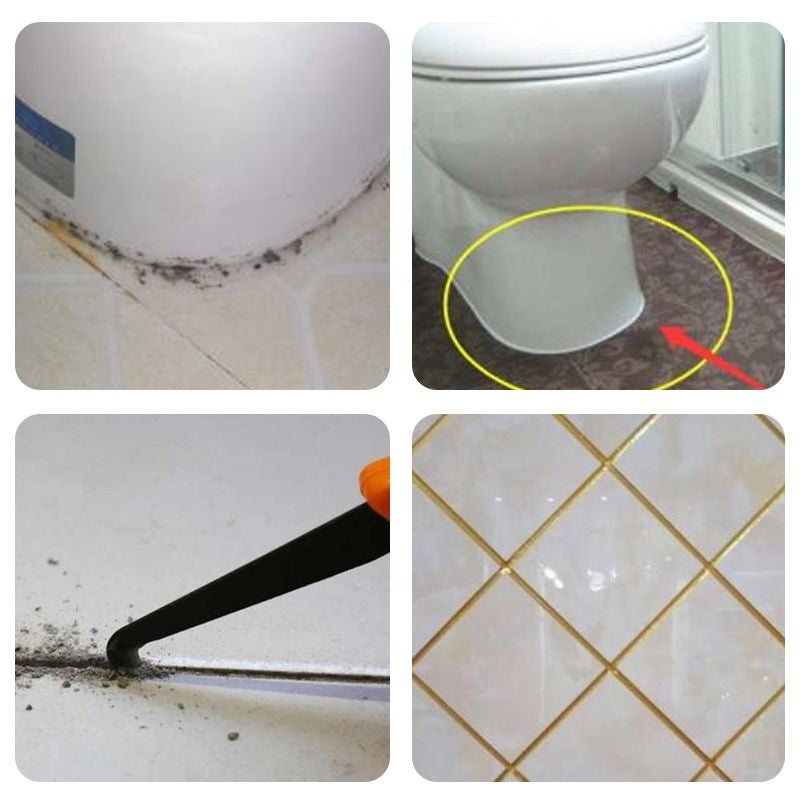 🌈 2+2 INGYEN🛁 Fürdőszoba csempeújító toll🧴 Csempefugázó toll – Penész és foltok ellen tartós védelem！