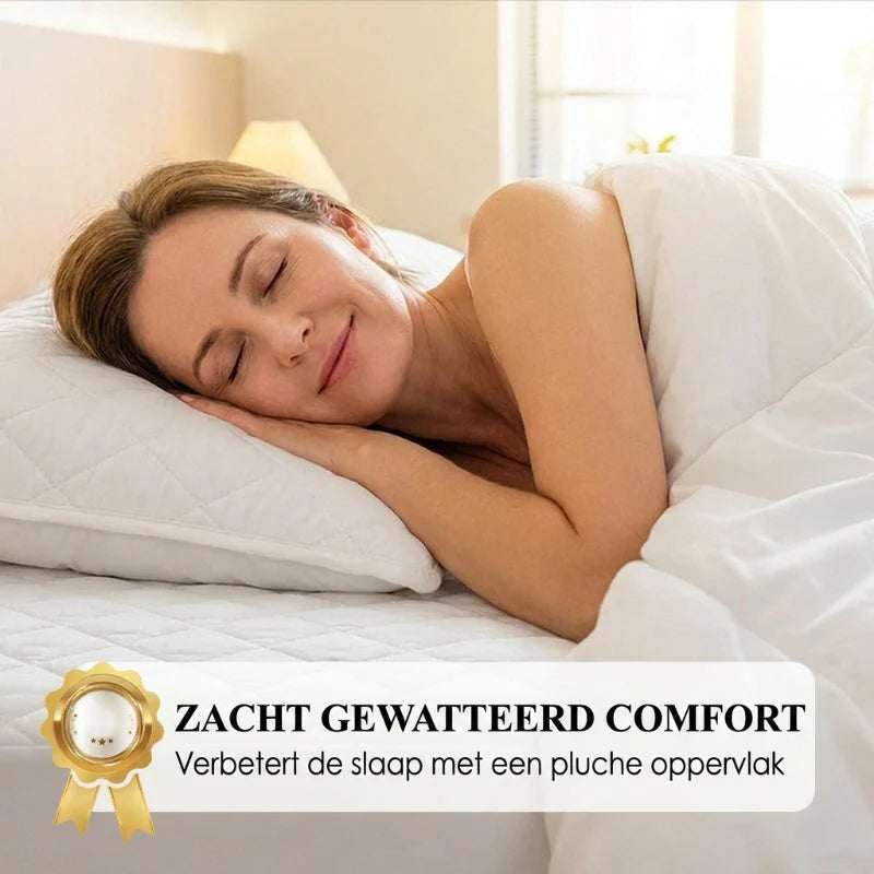 💧 Vízzáró matracvédő készlet🛏️ Párnázott puha matracvédő + párnahuzat – Kényelem és tartósság egyben!