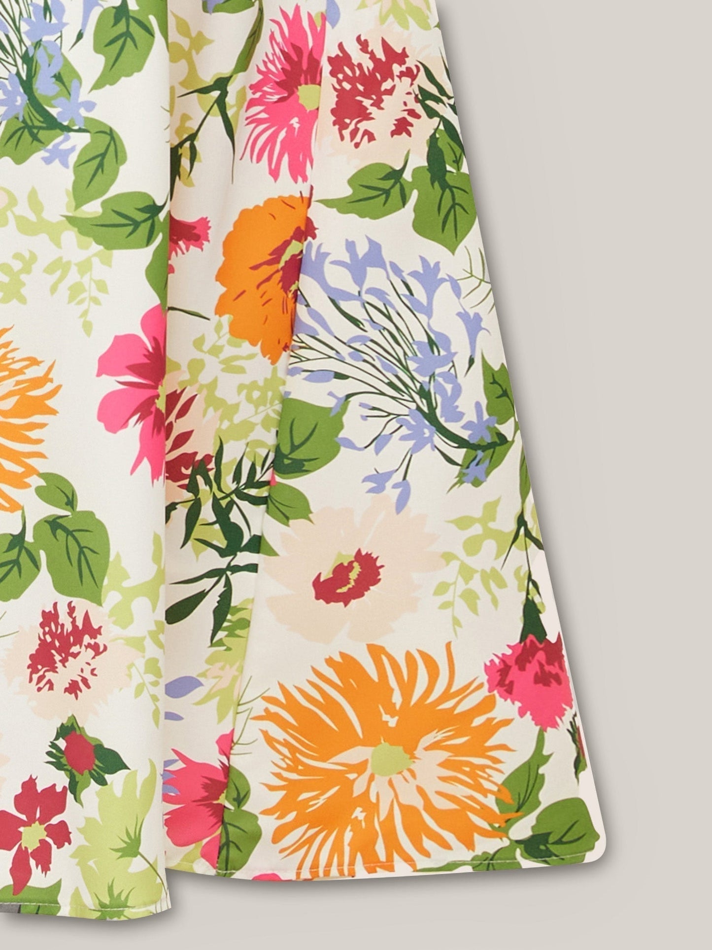 🎁Ingyenes ajándék🌸 Virágmintás midi ruha – Négyszögletű nyakkivágás + smockolt derék, ami téged néz ki！