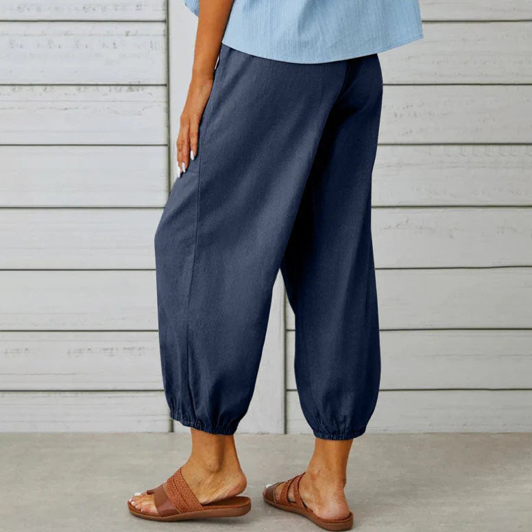 😜40% árcsökkentés👖💖 Puha pamut-len szövet – Lélegző, nem gyűrődik, napokig kényelmes!