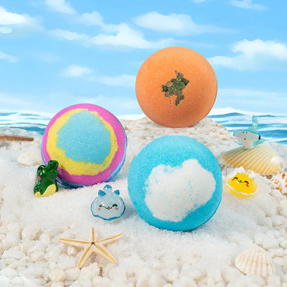 🎁🔥4 dobozs ingyens🛁 Fürdőbomba szett tengeri meglepetéssel – Minden bath bombban játék!