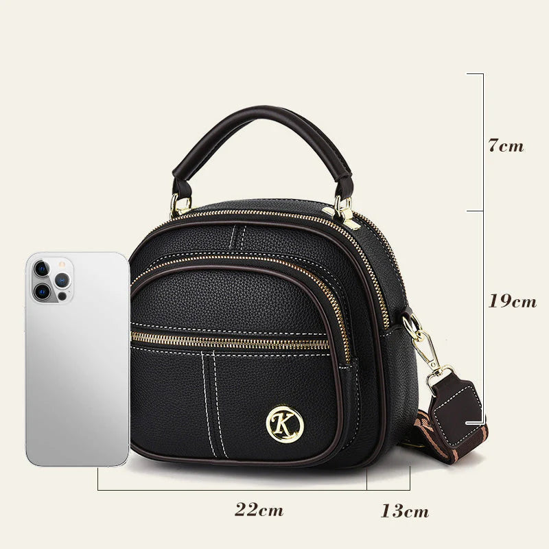 🎉45% árcsökkentés✨Keresztpántos elegáns kézitáska👜Boho stílusú többfunkciós bőr táska – Állítható széles vállpánt, többrekeszes rendezett tárolás!
