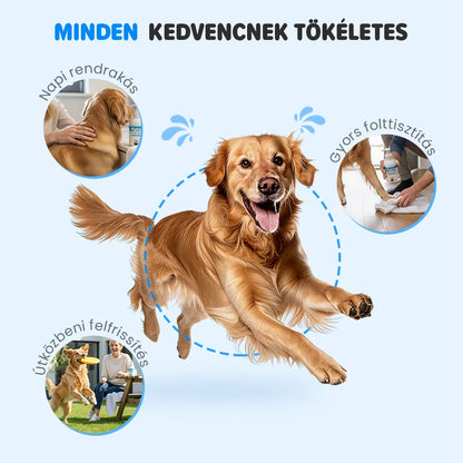 🐕🧴 Habzó sampon kisállatoknak – 3 lépéses tisztítás, pH-egyensúlyozott, természetes hipoallergén összetevőkkel! 🐱✨