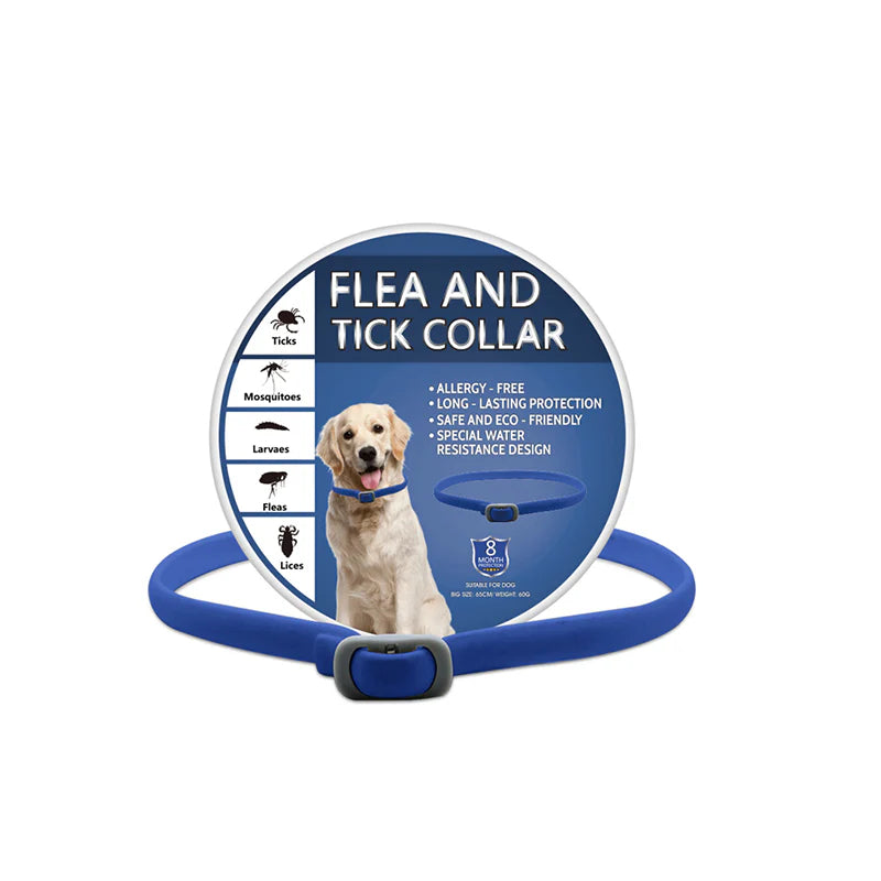 🎁1+1 INGYEN (2 db)🐕🌿Természetes illóolajos bolha- és kullancsriasztó nyakörv – Akár 8 hónapig tartó védelem! 🛡️✨