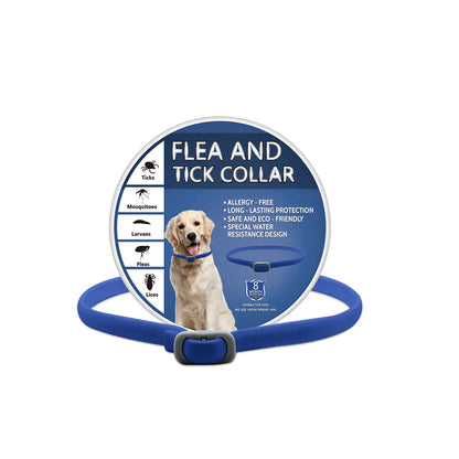 🎁1+1 INGYEN (2 db)🐕🌿Természetes illóolajos bolha- és kullancsriasztó nyakörv – Akár 8 hónapig tartó védelem! 🛡️✨