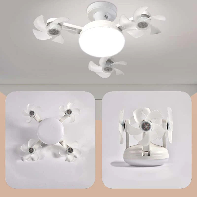 💥🔥50% kedvezmény🌀💡 Távirányítású LED mennyezeti ventilátor – Összehajtható lapátok, állítható fény, időzítő – Minden egyben! 🏠✨