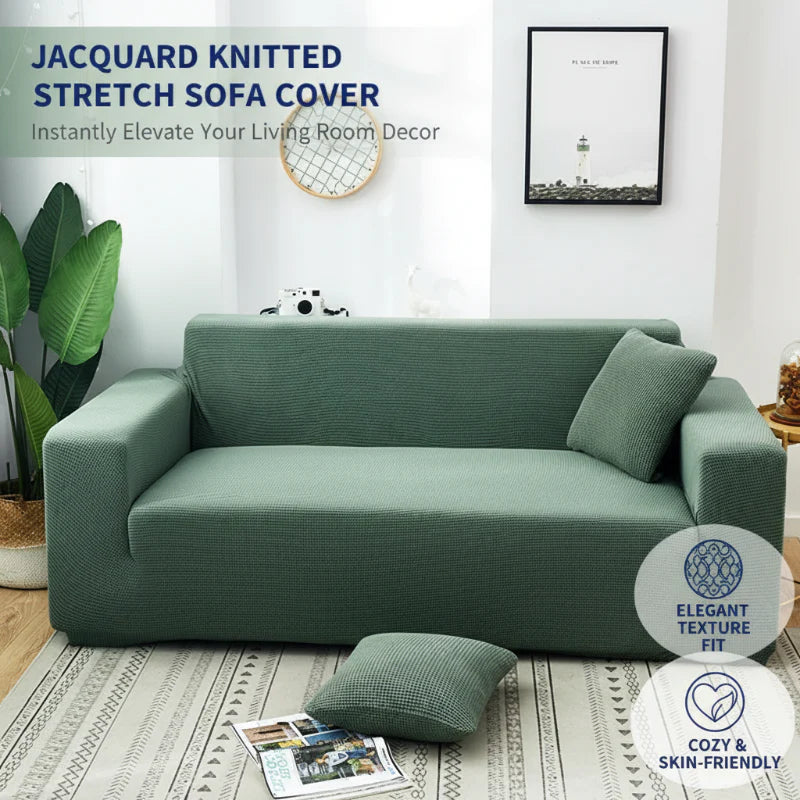 😜40% árcsökkentés🧶 Puha védő huzat🛋️ Kötött jakár kanapéhuzat – Rugalmas, újjávarázsolja a régi kanapédat!