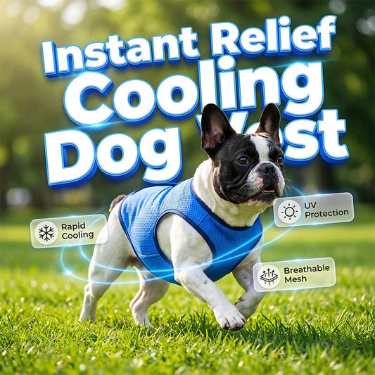 🐕❄️ Prémium hűtő mellény kutyáknak – 3D hálós anyag, maximális légáteresztés, S–L-ig! 🌿💙