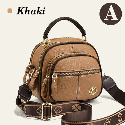 🎉45% árcsökkentés✨Keresztpántos elegáns kézitáska👜Boho stílusú többfunkciós bőr táska – Állítható széles vállpánt, többrekeszes rendezett tárolás!