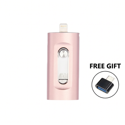📱💻 3-in-1 univerzális flash meghajtó⚡ Gyors plug-and-play + fémház + 2 TB-ig!
