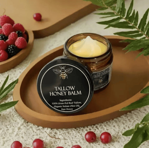 💰Többet vásárol, többet spórol!🍯✨ Honey Tallow Balm – Tápláló faggyúbalzsam olívaolajjal és mézzel, teljes testre! 🧴💛