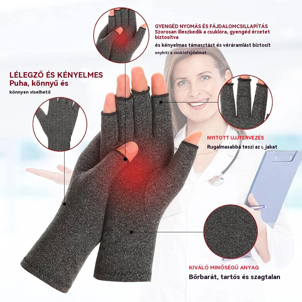 👍2026 Új modell🔥1 vásárol 1 ingyen kap🖐️Enyhe Kompressziós Kesztyűk – Ízületi Fájdalom Csillapítás + Lélegző!
