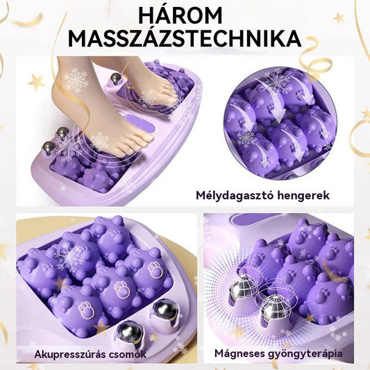 🔥Második termék ingyenes👣 Éjszakai pihenés a lábaknak! Hordozható masszázshenger – Akupresszúra + Mágnesek