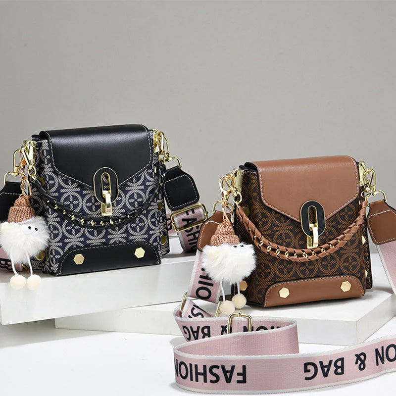🎁Ingyenes ajándék-🎊Gyönyörű medál👜✨Elegáns geometrikus mini válltáska – Prémium PU bőr, sokoldalú és rendezett！