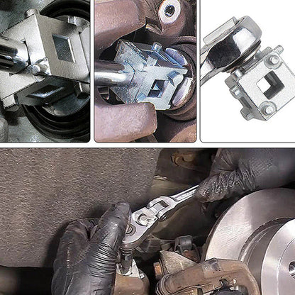 🎁🔥2+2 INGYEN (4 db)🔧 Féknyereg-dugattyú összenyomó szerszám – Univerzális, 360°-os ratchet funkció – Utánvét 🚗✨