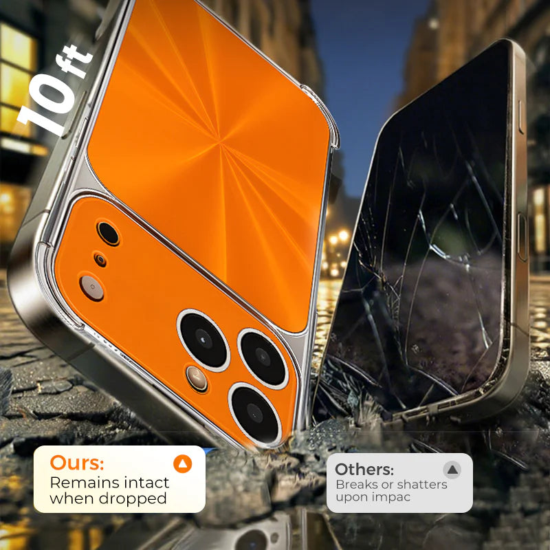 🎉Bestseller akció🔥1+1 ingyenes📱💎 Drop-Proof CD - As Thin As Bare Phone: Sparkle & Safety in One Case!