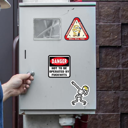 😂 150 db vicces matrica🛠️💪 Munkás humor, profi minőség – Vízálló és időjárásálló! ☔🔥
