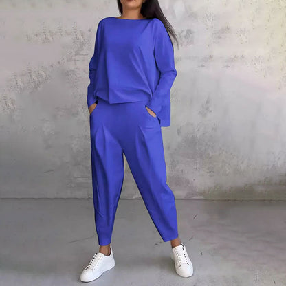 🎁Ingyenes ajándék-📿Gyönyörű nyaklánc💗 Puha, sokoldalú outfit – Otthon és útközben egyformán stílusos!