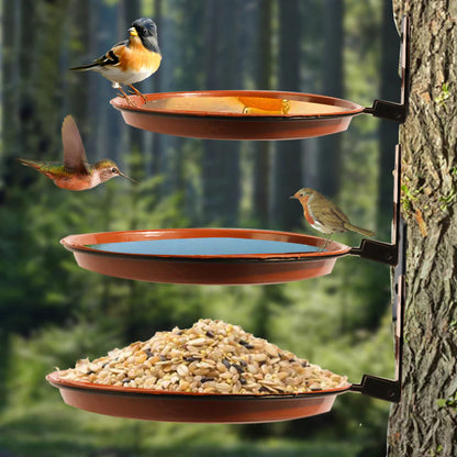 😁árcsökkentési akció🐦 Többszintű kültéri madáretető – Falra és fára egyszerűen szerelhető!
