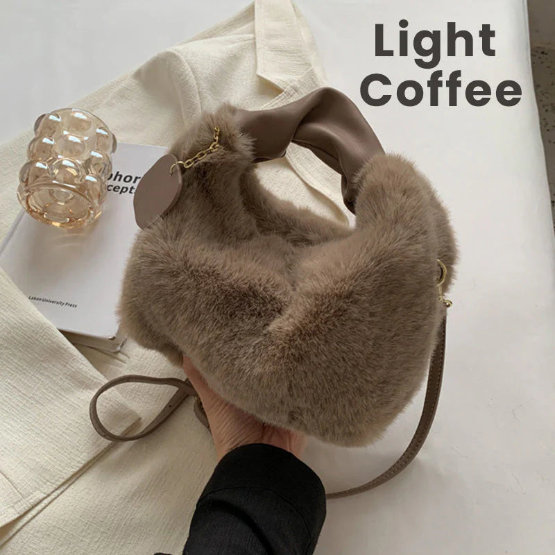🎁Ingyenes ajándék✨ Luxus érzetű, bőrbarát kézitáska👜 Műszőrme táska – Elegancia és funkcionalitás minden nő számára!