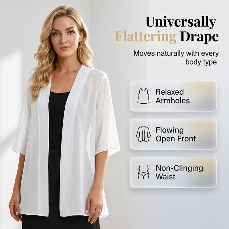 🧥🌸 Átlátszó nyitott kardigán – Prémium, lélegző anyag, 9 színben, S–2XL-ig! ✨💫