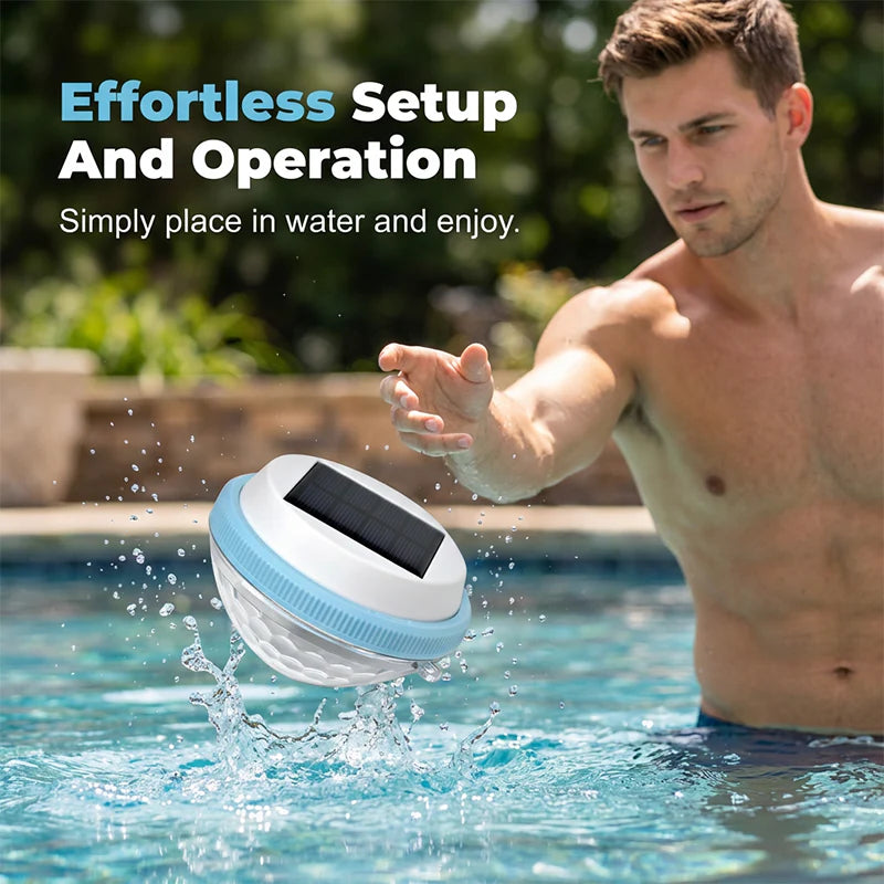 🌙🔝 Legnépszerűbb termékek🛡️ IP68-as vízállóság🏊‍♂️☀️ Napenergiával működő, úszó LED-es medencevilágítás💡