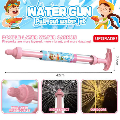 🌈🔫Világos szivárványos LED-es vízipisztoly💧3 egyszerű lépés, szivárgásmentes, gyerekbiztos！