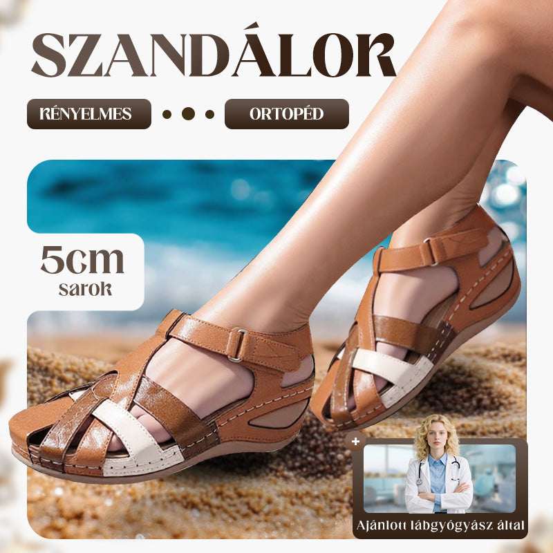 🎉46% árcsökkentés🥿 Ortopédiai női szandálok: kényelem és egészség egész nap!👠 5 cm-es sarokemelkedés: stílusos és fájdalommentes viselet!