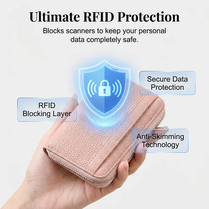 🔥1+1 ingyenes💳 RFID-védelemmel ellátott PU bőröpenztárca🃏 Harmónikaszerkezetű kártyatartó – Rendeltetlen tárolás minden napra!