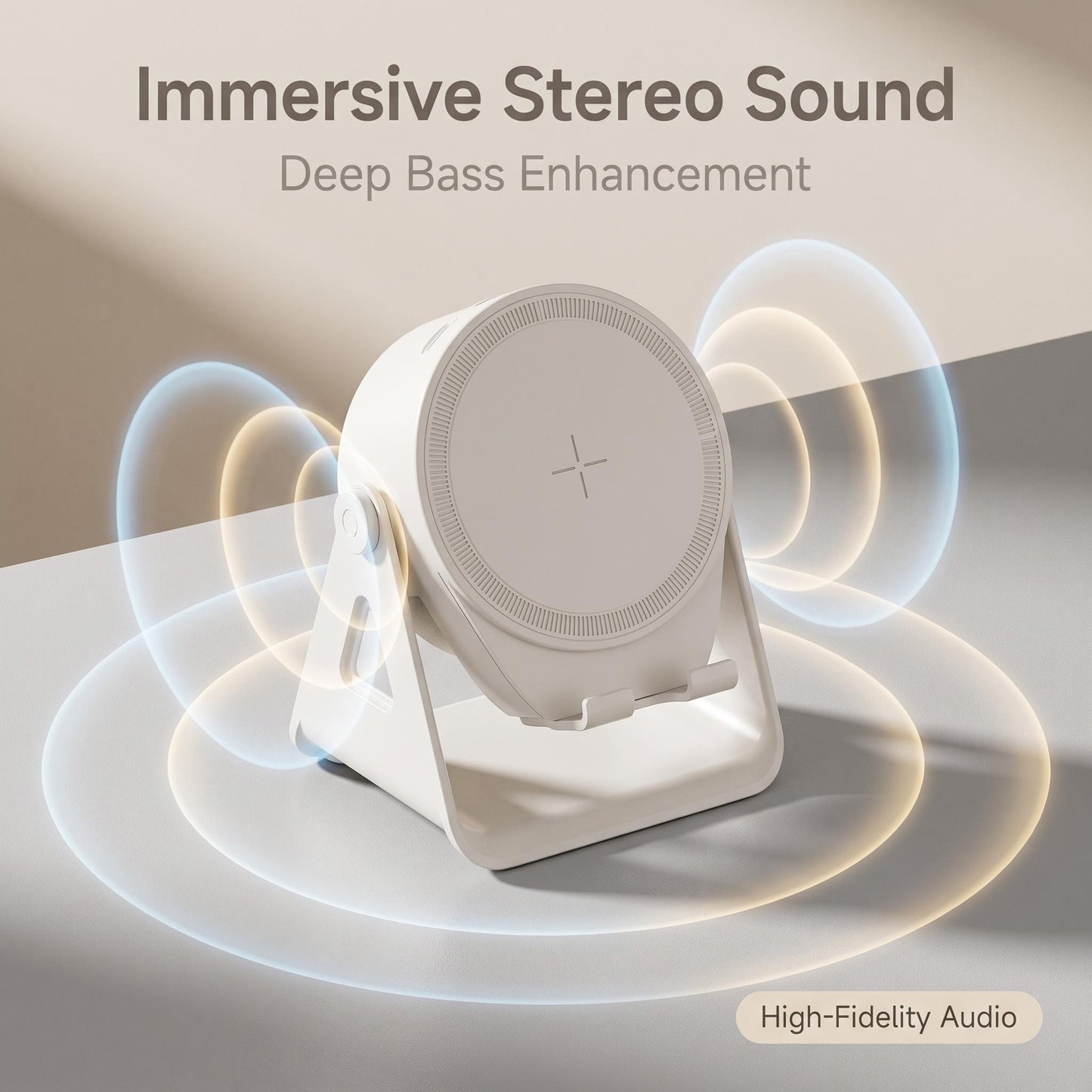 🧲🎵 Bluetooth hangszóró + mágneses állvány egyben – 360°-os forgathatóság, erős rögzítés, kompakt formában 🔊📱