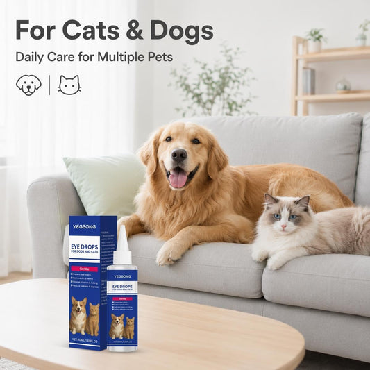🐕👁️ Kíméletes könnyfolt-tisztító – Mentakivonattal, növényi alapú formulával, macskáknak és kutyáknak! 🐱✨