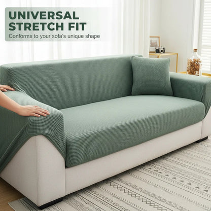 😜40% árcsökkentés🧶 Puha védő huzat🛋️ Kötött jakár kanapéhuzat – Rugalmas, újjávarázsolja a régi kanapédat!