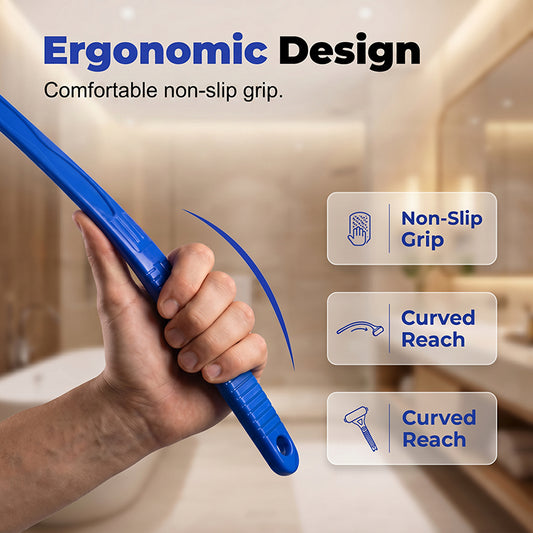 💥🎉50% árcsökkentés🧴✨ Hosszú nyelű hátkrém-felhordó henger – Érje el a hát minden pontját könnyedén, egyedül! 💆‍♀️🛁